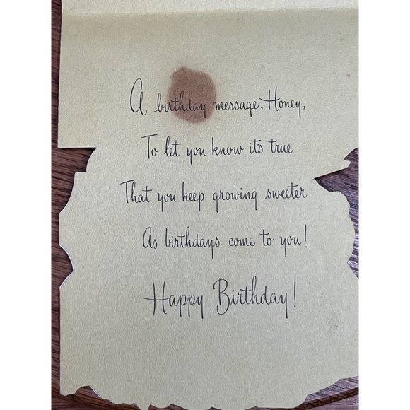 Vintage Used Fairfield Greeting Card Double Sided Mary Had A Little Lamb, Happy - Picture 6 of 6